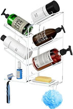 AITEE Acrylic Bathroom Organizer Caddy Shampoo Holder Combination Shelf by AITEE