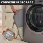 Collapsible Laundry Baskets with 3 Compartments, Black + Grey + Begie - Image 6