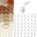 Clothes Hanger Connector Hooks 50PCS Plastic Hooks Cascading Hangers Space Saving Organizer for Heavy Duty Clothes Closet by uccm