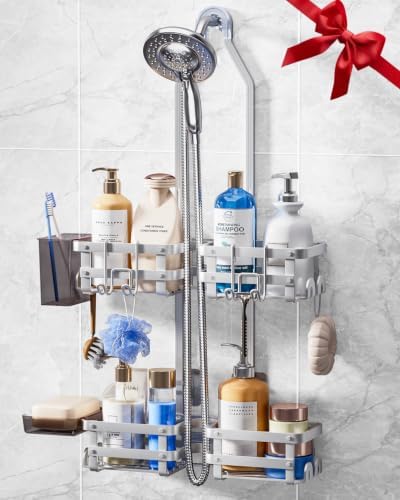 Aluminum Shower Caddy Hanging,Shower Caddy, Never Rust Shower Organizer by GAOKASE