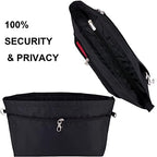 Handbag Tote Purse Organizer Insert, Large, Black - Image 5
