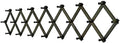 SKOLOO Accordion Wall Hanger with 22 Hooks, Modern Expandable Coat Rack Hat Rack for Wall, Solid Wooden, Dark Walnut Color by SKOLOO