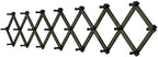 SKOLOO Accordion Wall Hanger with 22 Hooks, Modern Expandable Coat Rack Hat Rack for Wall, Solid Wooden, Dark Walnut Color by SKOLOO