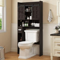 Halitaa Over The Toilet Storage Cabinet with Sliding Doors,Espresso by Halitaa