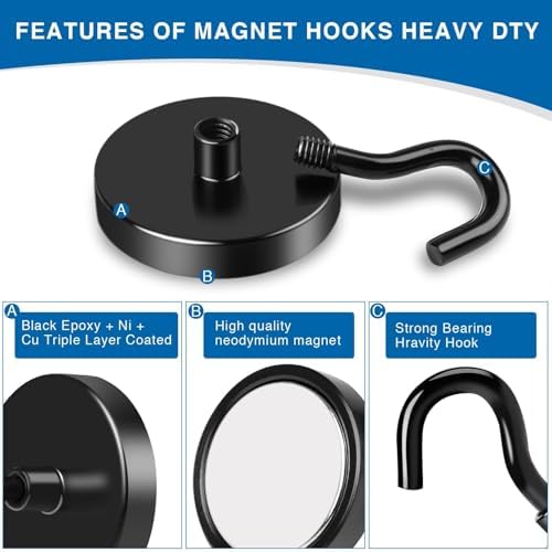 LOVIMAG Magnetic Hooks for Cruise Essentials 2026 Cabins Door 25 P - 170LBS - Image 4