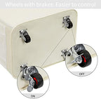 Chrislley Rolling Laundry Basket, 90L Foldable Laundry Hamper with Wheels - Image 3