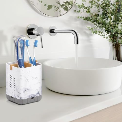 Boperzi Toothbrush Holders, Kids Toothbrush Holder with Drainage, Detachable Anti-Slip Electric Toothbrush Holder, Toothpaste Organizer Storage Caddy for Bathroom Countertop, Shower, Kitchen, Vanity - Image 5