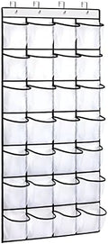 REGELETO 28 Large Pocket Over the Door Shoe Organzier, Hanging Shoe Rack for Door Large Capacity Shoe Organizer Holder with 4 Metal Hooks. by REGELETO