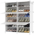 AWTATOS 6 Tiers Shoe Rack Organizer, 24 Pair Shoe Storage Cabinet, White by AWTATOS
