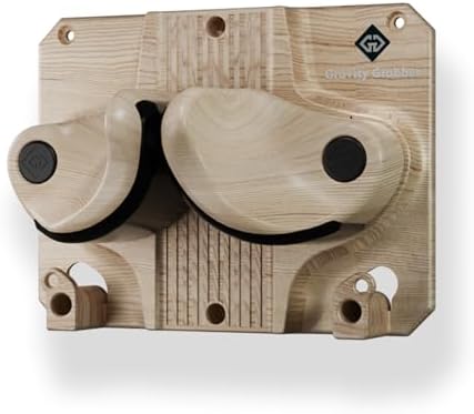 Gravity Grabber - Ultimate Wall Storage Rack for Skis and Snowboards | Damage-Free Storage | Fits Any Ski or Snowboard | (Light Wood, 1) by GravityGrabber