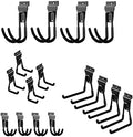 Slat Wall Hanging Hooks, Slatwall Accessories, Slatwall Hooks Assortment, Slat Wall Accessories, Heavy Duty Garage Slatwall Hooks and Hangers,16Pack(Black) by PYBTOOL