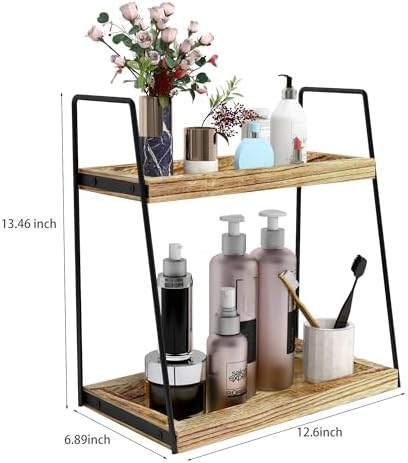 Dorhors Bathroom Counter Organizer,Vanity Countertop Storage Shelf - Image 3