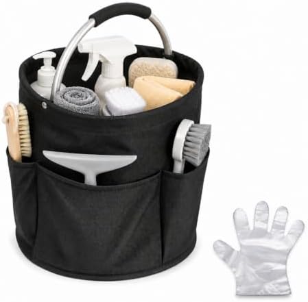 Cleaning Caddy Bag, Cleaning Supplies Organizer, Storage Basket with Handle by Unknown