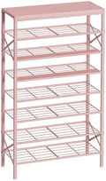 8 Tier Metal Shoe Rack with Wood Top, 24-32 Pairs by UNITSTAGE