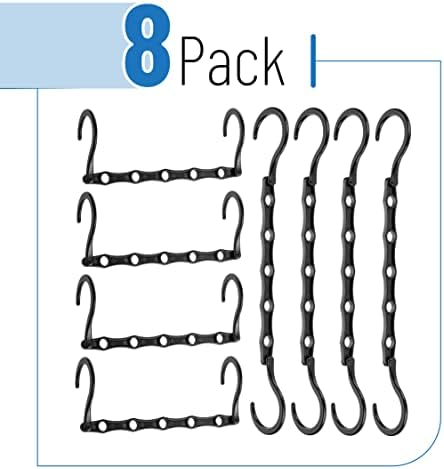 Mr. Pen- Space Saving Hangers, 8 pcs, 360° Rotating Hooks | Magic Cascading Hanger Organizer with 5 Enclosed Slots, Closet Organizers and Storage for Clothes - Image 2