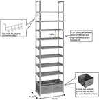 OYREL Tall Shoe Rack Narrow 10 Tier Shoes Rack 20 25 Pairs + 2 Boxes 1 Hook - Image 3