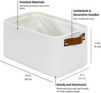 OrganiHaus 12x8in Canvas Storage Baskets, 6 Pack - Fabric Bins for Shelves - Image 2