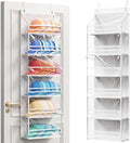 Lifewit 6 Tier Clear Over the Door Hat Rack, Baseball Caps Organizer, White by Lifewit