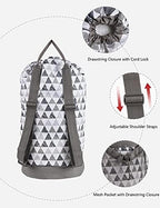 Dalykate Backpack Laundry Bag, Laundry Backpack with Shoulder Straps and Mesh Pocket Durable Nylon Clothes Hamper Bag with Drawstring Closure for College, Travel, Laundromat, Apartment - Image 3