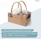 Mr. Pen- Baby Diaper Caddy Organizer, Earthy Clay - Image 4