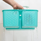 Tiawudi Portable Shower Caddy, Caddy Organizer with Handle, Plastic Shower Basket Hold Soap, Shampoo, Hair Supplies and Beauty Products, Cleaning Supplies Organizer for Home, Dorm, Shelf and Cabinet - Image 4