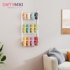 SWTYMIKI 3-Tier Water Bottle Organizer – Over the Door Stanley Cup Holder, Cup Organizer for Door or Wall Mount Option, Stanley Accessories for Pantry, Dorm, Office, RV Use, White - Image 6