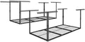FLEXIMOUNTS 3x6 Overhead Garage Ceiling Storage Rack, 2 Pack, Hammertone by FLEXIMOUNTS