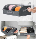 Hat Organizer for Baseball Caps, Wide Hat Storage Box for Closet, Dark Gray - Image 6