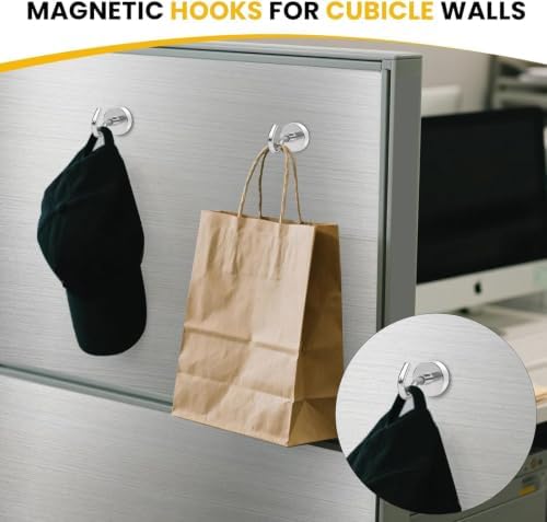 DIYMAG Magnetic Hooks, Strong Magents 4 Pack 85lbs for Cuise Cabins Black - Image 3