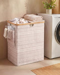 MIZATTO 140L Laundry Hamper with Lid, 2 Section Dirty Laundry Bin by MIZATTO