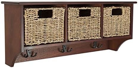 Safavieh Home Collection Finley Hanging 3 Basket Wall Rack - Image 6