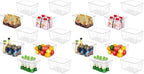 YIHONG Clear Pantry Storage Organizer Bins, 20 Pack Plastic Food Storage Bins with Handle for Kitchen,Refrigerator, Freezer,Cabinet Organization and Storage by YIHONG