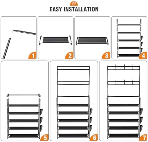 Shoe Rack 5 Tier Shoe Organizer Storage 15-20 Pairs for Closet Entrance - Image 6