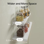 BAYKA White Floating Shelves 47.2in, Set of 2, Wall Mounted for Wall Decor - Image 6