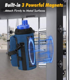 Nuovoware Magnetic Gym Bag, 40oz, Water Bottle Carrier Holder, Indigo - Image 2