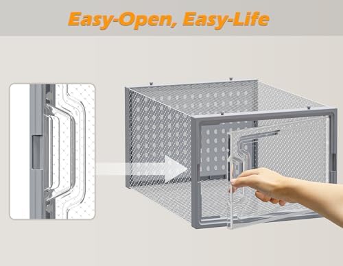 HOMIDEC Clear Shoe Storage Boxes, Stackable Shoe Organizer for Closet - Image 5
