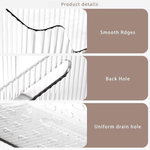 2 Pack Cabinet Door Organizer, Adhesive Wall Mounted Organizer Bins, Clear Storage Caddy, Stackable Basket for Kitchen Cabinets, Bathroom, Pantry, Office, and Tabletop Organization - Image 6