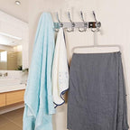 Dseap Coat Rack Wall Mounted - 5 Tri Hooks, Heavy Duty, Stainless Steel, Metal Coat Hook Rail for Coat Hat Towel Purse Robes Mudroom Bathroom Entryway,Chromed - Image 2