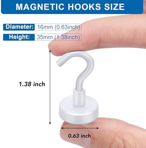 LOVIMAG Magnetic Hooks for Cruise Essentials 2026 Cabins Door 12 Pack-30LBS - Image 3