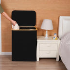 efluky Laundry Hamper 3 Section with lid and 3 Removable Bags, Black - Image 5