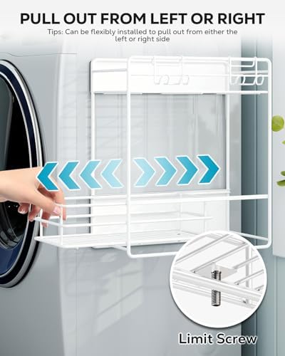 Nieifi Magnetic Shelves for Washing Machine, Magnetic Laundry Organizer - Image 3