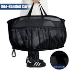 2 Pack Collapsible Laundry Baskets, Upgrade Pop Up Laundry Hamper with Convenient Bags, Foldable Laundry Basket Mesh Light Weight, Easy to Carry Clothes Hampers for Laundry, Dorm, Travel Black+Grey - Image 5