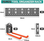 EVERHANGER Garage Tool Storage Organizer, Wall Mount Garden Tool Rack - Image 2