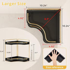 2-Tier Corner Bathroom Counter Organizer, Larger Size - Image 3