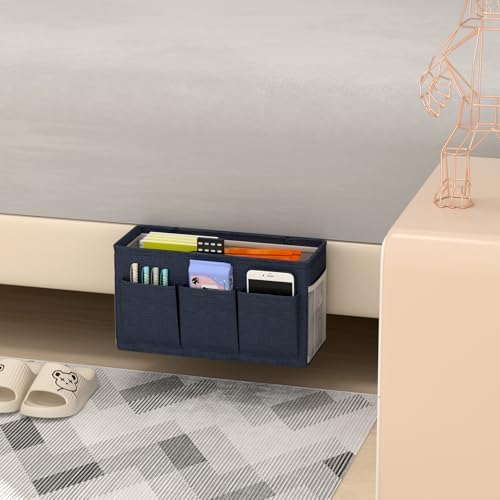 Bedside Caddy Storage Organizer for Bed Rails, Bed Caddy with 6 Pockets - Image 5