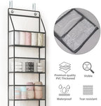 Over Door Organizer Hanging Storage 5 Shelf Clear Pockets Pantry Closet - Image 7