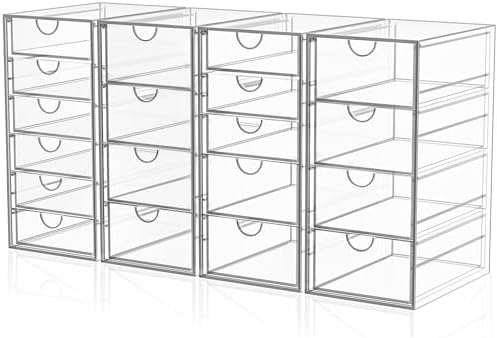 Acrylic Makeup Organizer with 19 Drawers,Storage Drawer Organizer by YFXCVSL