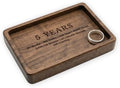 La Boda Wooden Jewelry Dish - Engraved Catchall Tray for Rings & Watches - Unique for Him, Her, Husband, Wife - Decorative Rectangle Jewelry Tray & Holder (5.5 x 3.4 in) (03-5 Years Anniversary) by LaBoda