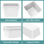 25 PCS Plastic Drawer Organizer Set, Makeup Organizers and Storage Bins - Image 3
