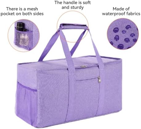 Extra Large Utility Tote Bag - Reusable Grocery Bags Foldable Heavy Duty - Image 3